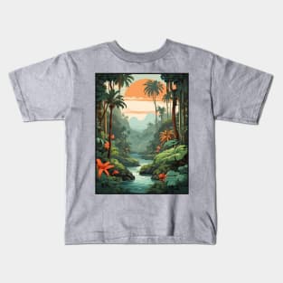 Lush Tropical Jungle Kids T-Shirt